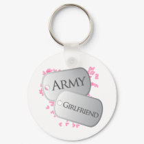Army Girlfriend Dog Tags keychains