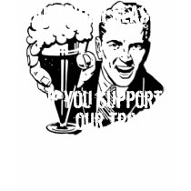 Army girlfriend drink up! t-shirts