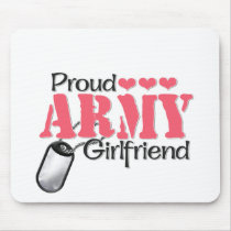 Army Girlfriend Mouse Pad