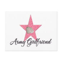 Army Girlfriend Postcard
