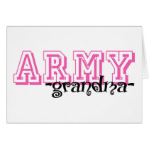 ARMY Grandma - Jersey Style Greeting Card