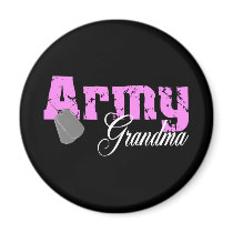 Army Grandma Fridge Magnet