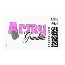 Army Grandma Postage Stamps