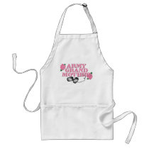 Army Grandmother Pink Roses N Dog Tags Aprons