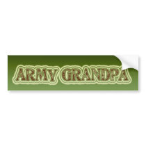 Army Grandpa Bumper Sticker