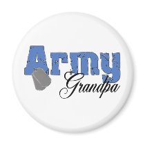 Army Grandpa Fridge Magnet