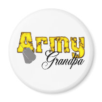 Army Grandpa Refrigerator Magnet