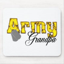 Army Grandpa Mouse Mats
