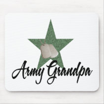 Army Grandpa Mouse Mats