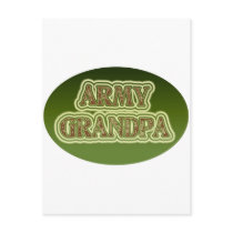 Army Grandpa Postcard