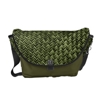 green weave bag