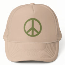 Army Green Peace Sign Products hats by Scarebaby Army Green Peace Sign Products hats