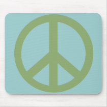 Army Green Peace Sign Products mousepads