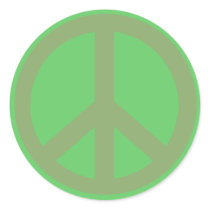 Army Green Peace Sign Products stickers by Scarebaby Army Green Peace Sign Products stickers