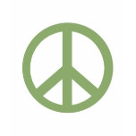 Army Green Peace Sign Products Tshirt