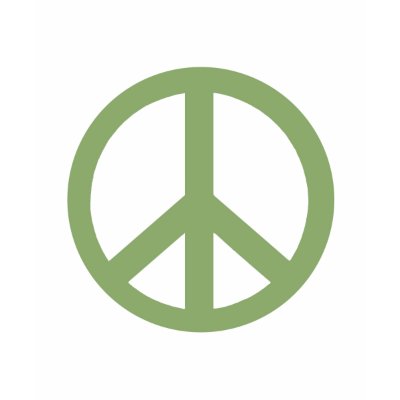 Army Green Peace Sign Products Tshirt by Scarebaby