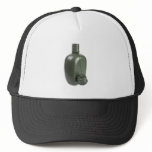Army green plastic canteen hat