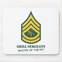 Army Grill Sergeant Mouse Pad