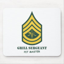Army Grill Sergeant Mouse Pad