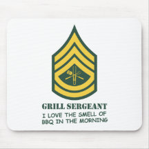 Army Grill Sergeant Mousepads