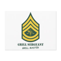 Army Grill Sergeant Post Cards