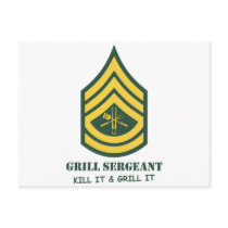 Army Grill Sergeant Postcards