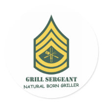 Army Grill Sergeant stickers