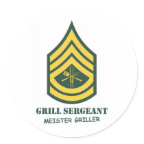 Army Grill Sergeant stickers