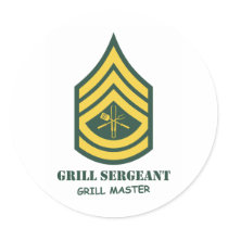 Army Grill Sergeant Sticker