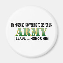 Army Husband Honor Magnet