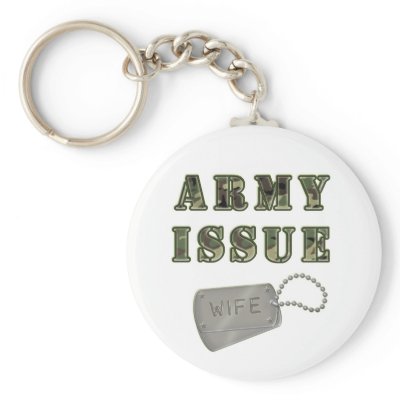 Army Issue Wife Keychain by USNchic