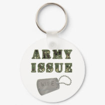 Army Issue Wife Keychain by USNchic Army Issue Wife Keychain