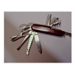 Army knife post card