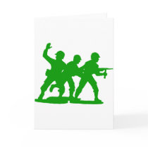 Army Men Squad Greeting Cards