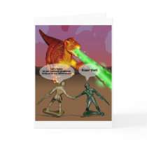 Army men working together cards