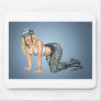 Army, Military Girl in Camo Pinup by Al Rio Mouse Pad