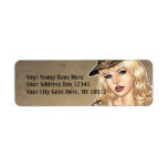Army, Military good girl pin-up art #1 by Al Rio Custom Return Address Labels