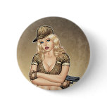 Army, Military Pin-up Good Girl by Al Rio Art