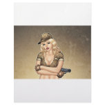 Army, Military Pin-up Good Girl by Al Rio Art letterhead