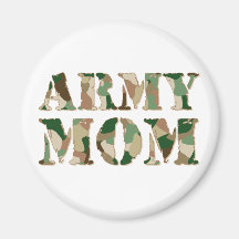 Army Mom camo Refrigerator Magnets