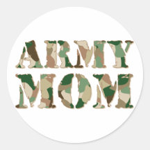Army Mom camo Stickers