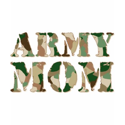 Army Mom Camo Tee Shirt