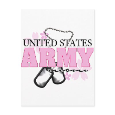 Army Mom flowers Postcard by hooah_designs