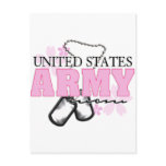 Army Mom flowers postcards