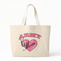 Army Mom Heart N Dog Tag bags