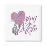 Army Mom Heart N Star Fridge Magnets