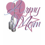 Army Mom Heart N Star t-shirts
