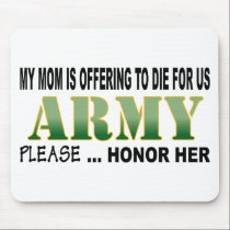 Army Mom Honor mousepads