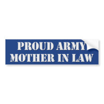 Army Mother In Law Bumper Sticker bumper stickers