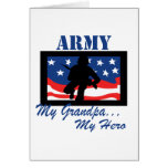 Army My Grandpa My Hero Greeting Cards